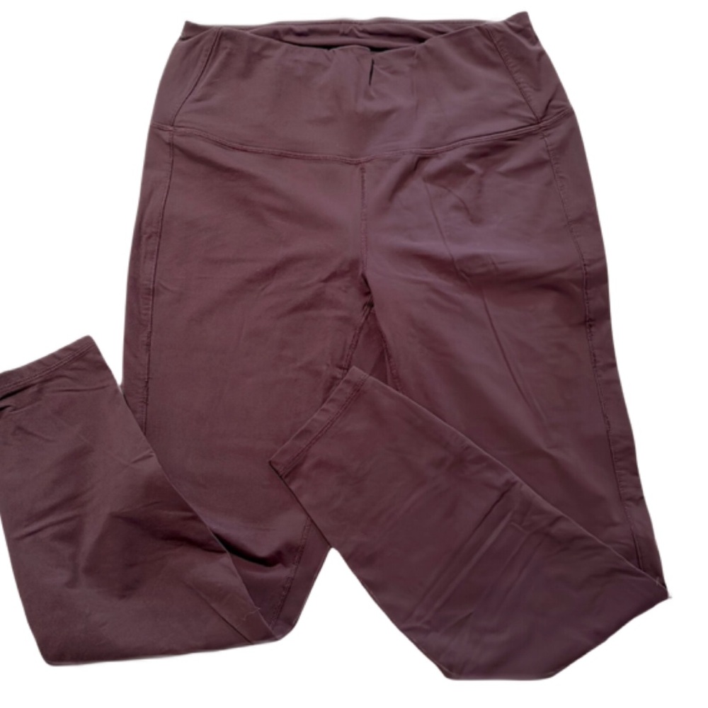 BOGO! RBX Large dark purple thick yoga pants leggings w waistband & pocket